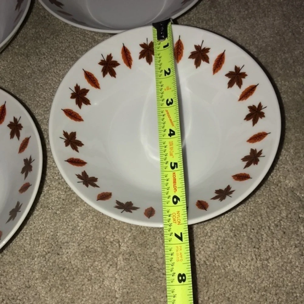 Vintage Harmony House Fine China Japan Bowl‎ Set (8) Leaf Fall Thanksgiving